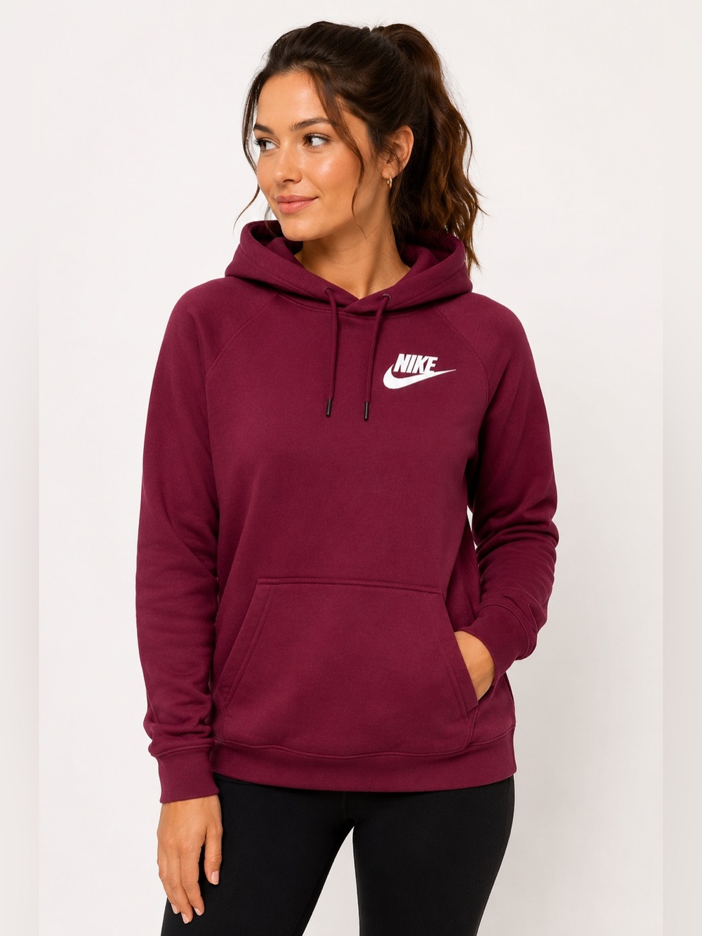 Nike Women's Burgundy Pullover Hoodie